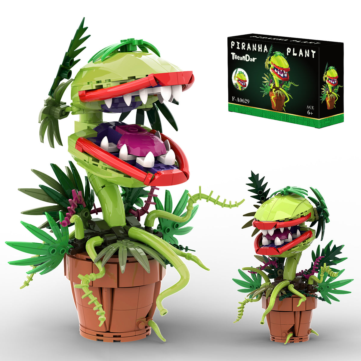 Piranha Plant Building Set | 328-Piece Display Model