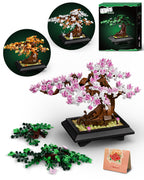 Four Seasons Bonsai Tree Building Set | 531-Piece 4-in-1 Display Model