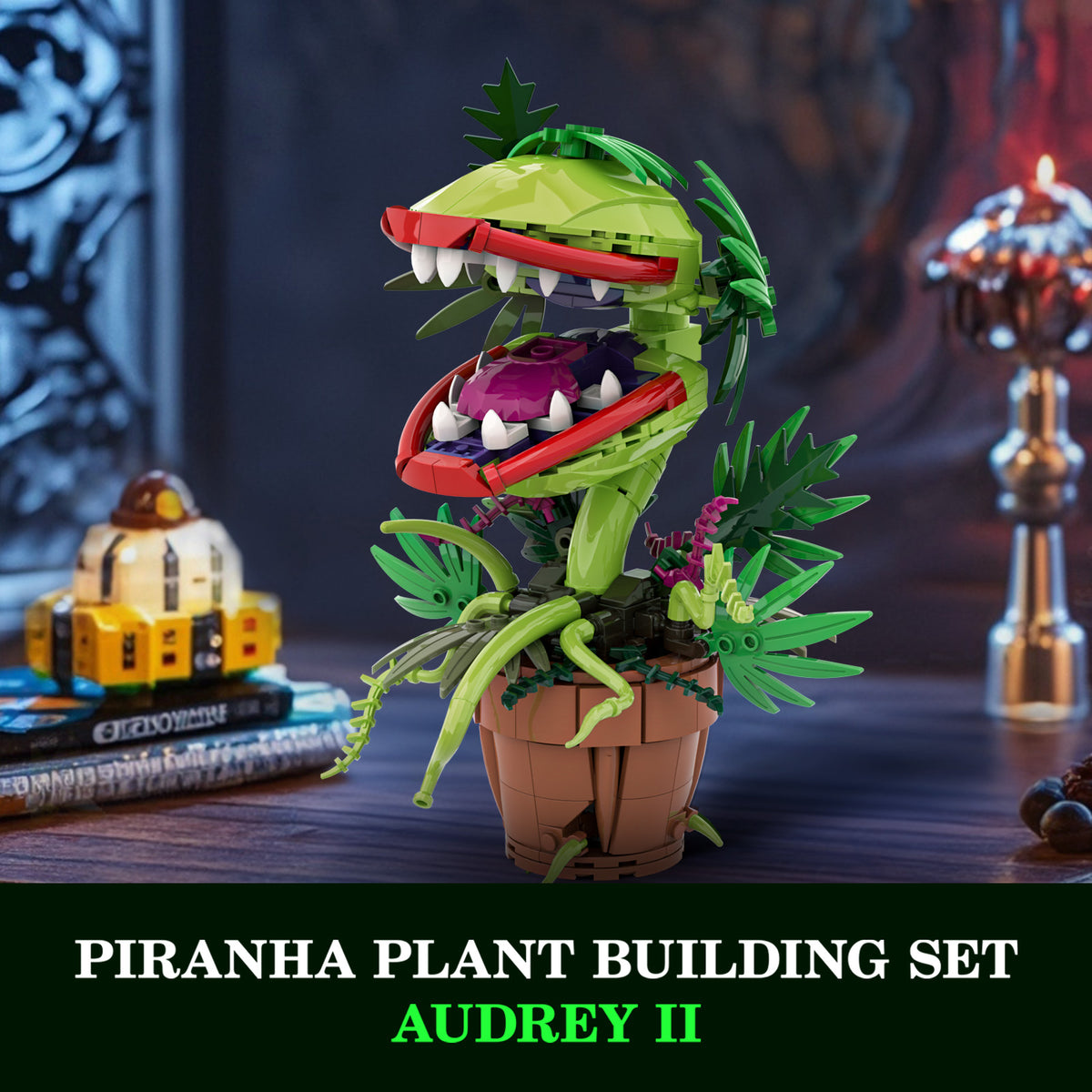 Piranha Plant Building Set | 328-Piece Display Model