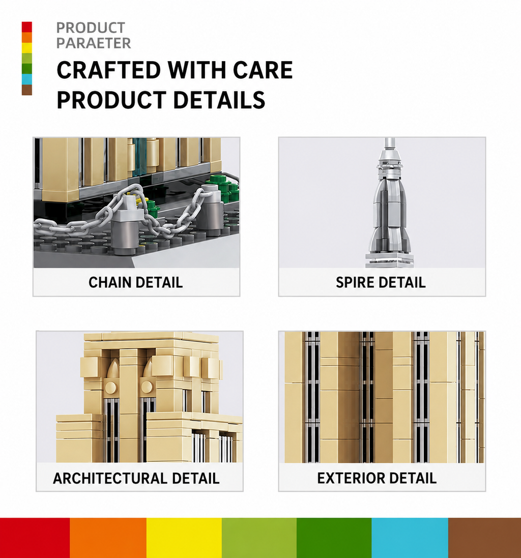 Empire State Building Architecture Set | 1,559-Piece Display Model