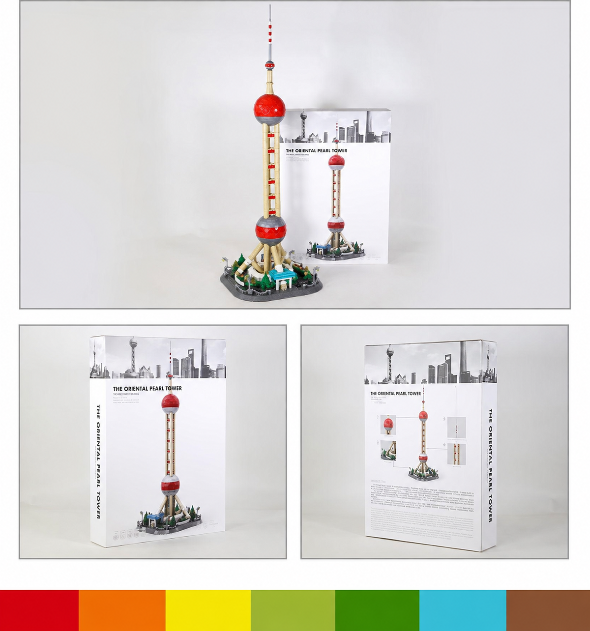 Shanghai Oriental Pearl Tower Architecture Building Set | 832-Piece Display Model