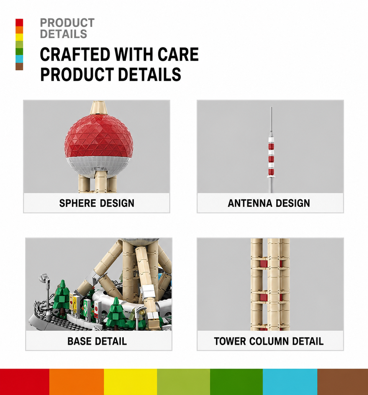 Shanghai Oriental Pearl Tower Architecture Building Set | 832-Piece Display Model