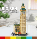 Elizabeth Tower (Big Ben) London Architecture Building Set | 1,095-Piece Display Model