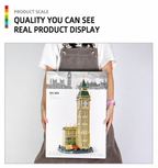 Elizabeth Tower (Big Ben) London Architecture Building Set | 1,095-Piece Display Model