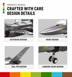Heavy Stealth Fighter Jet Building Set | 229 Pieces
