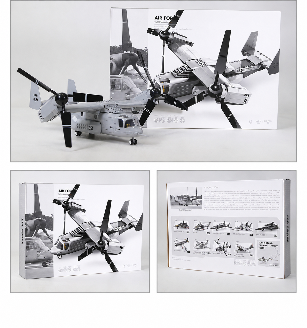 Tiltrotor Aircraft Building Set | 460 Pieces