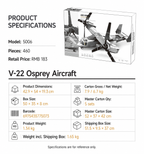 Tiltrotor Aircraft Building Set | 460 Pieces