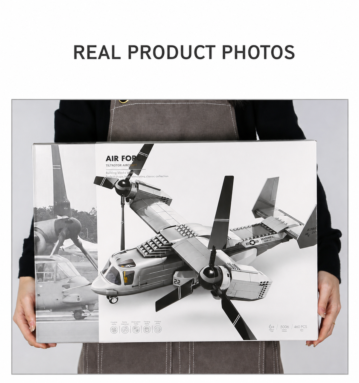 Tiltrotor Aircraft Building Set | 460 Pieces