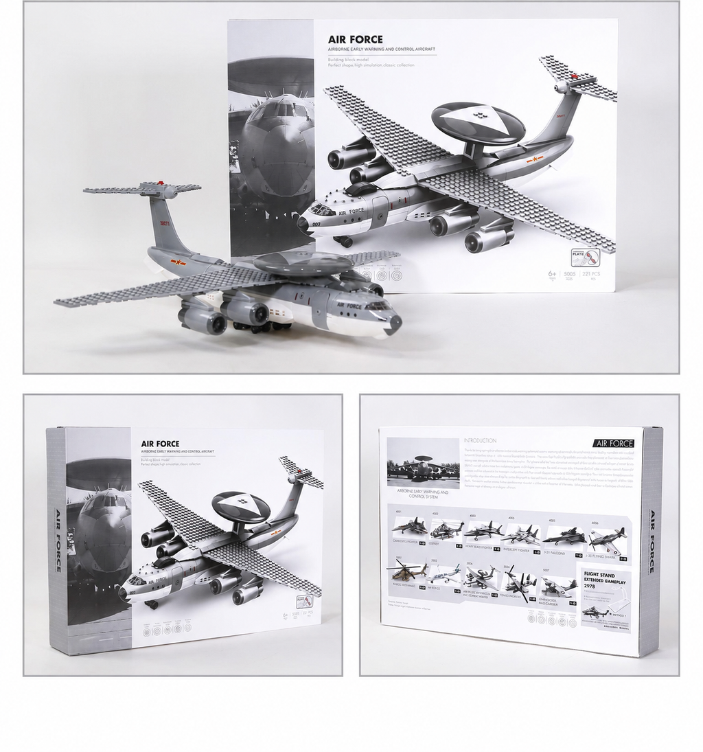 Airborne Early Warning Aircraft Building Set | 217 Pieces