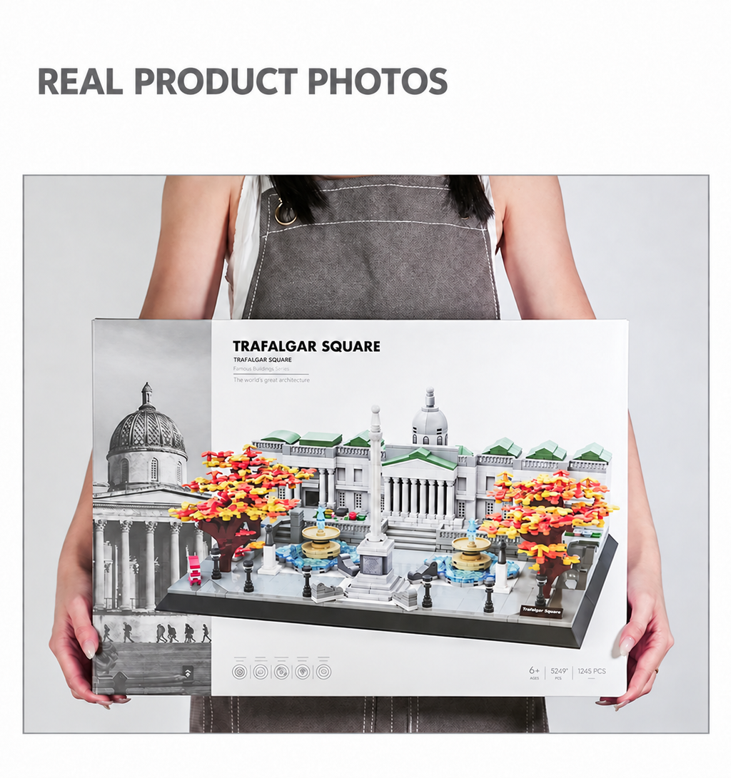 Trafalgar Square London Architecture Building Set | 1,245-Piece Display Model