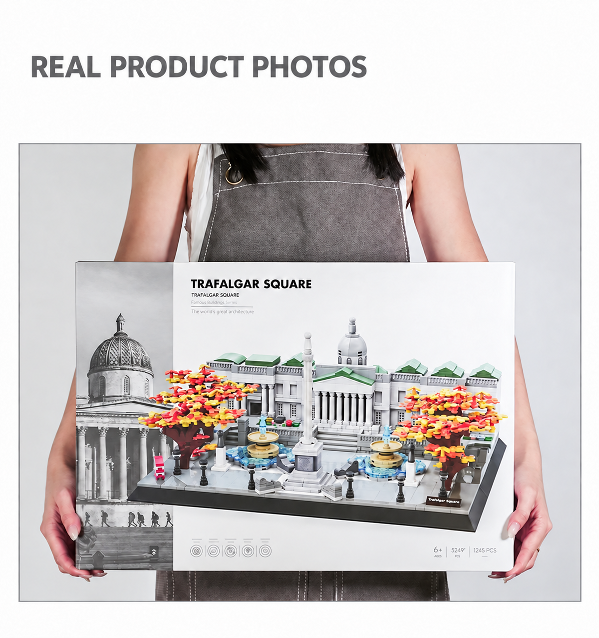 Trafalgar Square London Architecture Building Set | 1,245-Piece Display Model