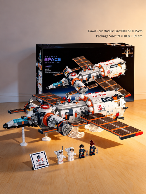 Dawn Core POD Space Station Building Set | Hinged Display Model