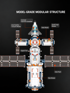 Dawn Core POD Space Station Building Set | Hinged Display Model