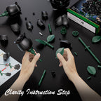 Black Rose Bouquet Building Set | 12 Roses, 528 Pieces