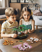 Four Seasons Bonsai Tree Building Set | 531-Piece 4-in-1 Display Model
