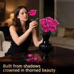 Red Rose Bouquet Building Set | 12 Roses, 528 Pieces