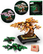 Four Seasons Bonsai Tree Building Set | 531-Piece 4-in-1 Display Model