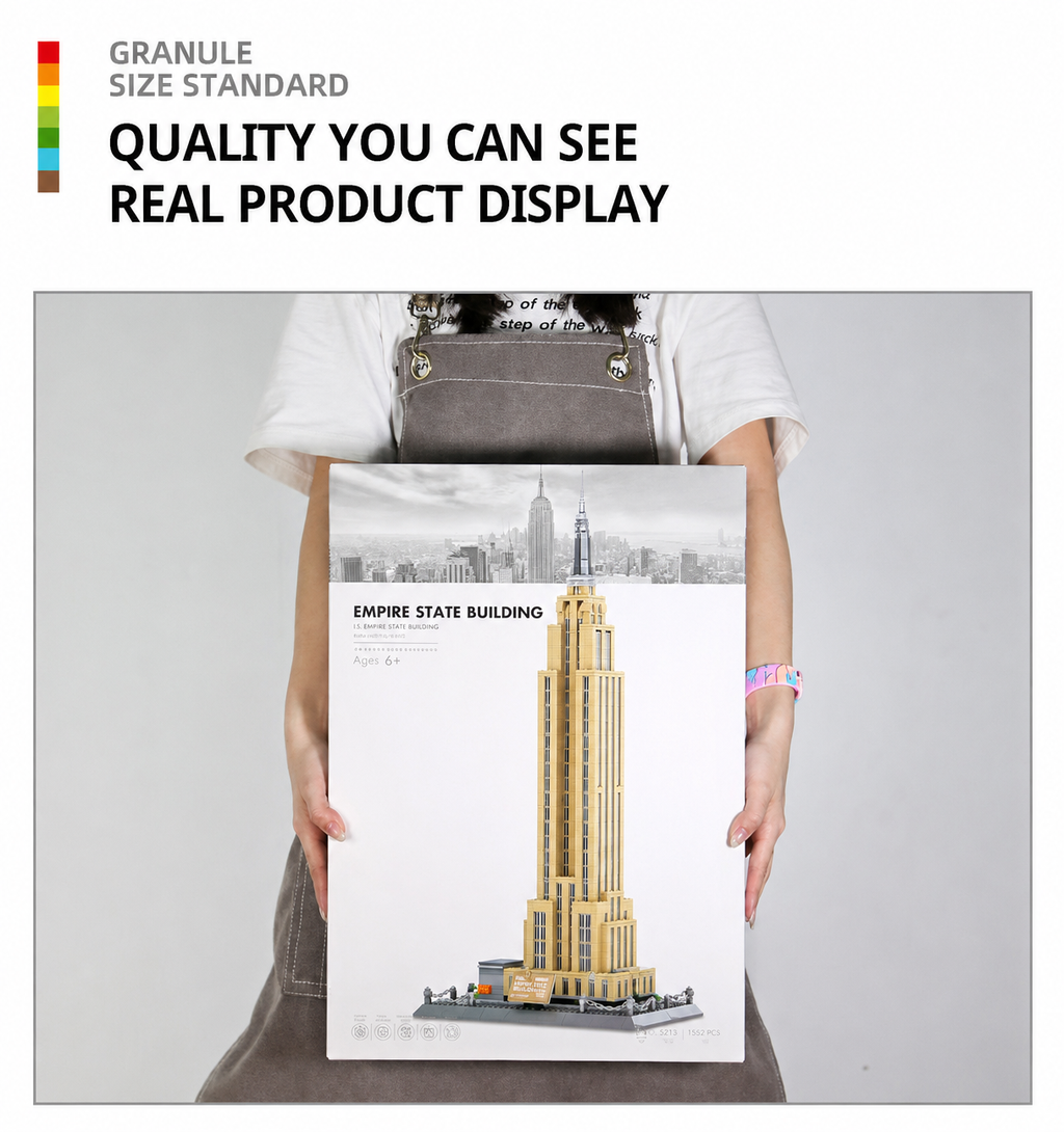 Empire State Building Architecture Set | 1,559-Piece Display Model
